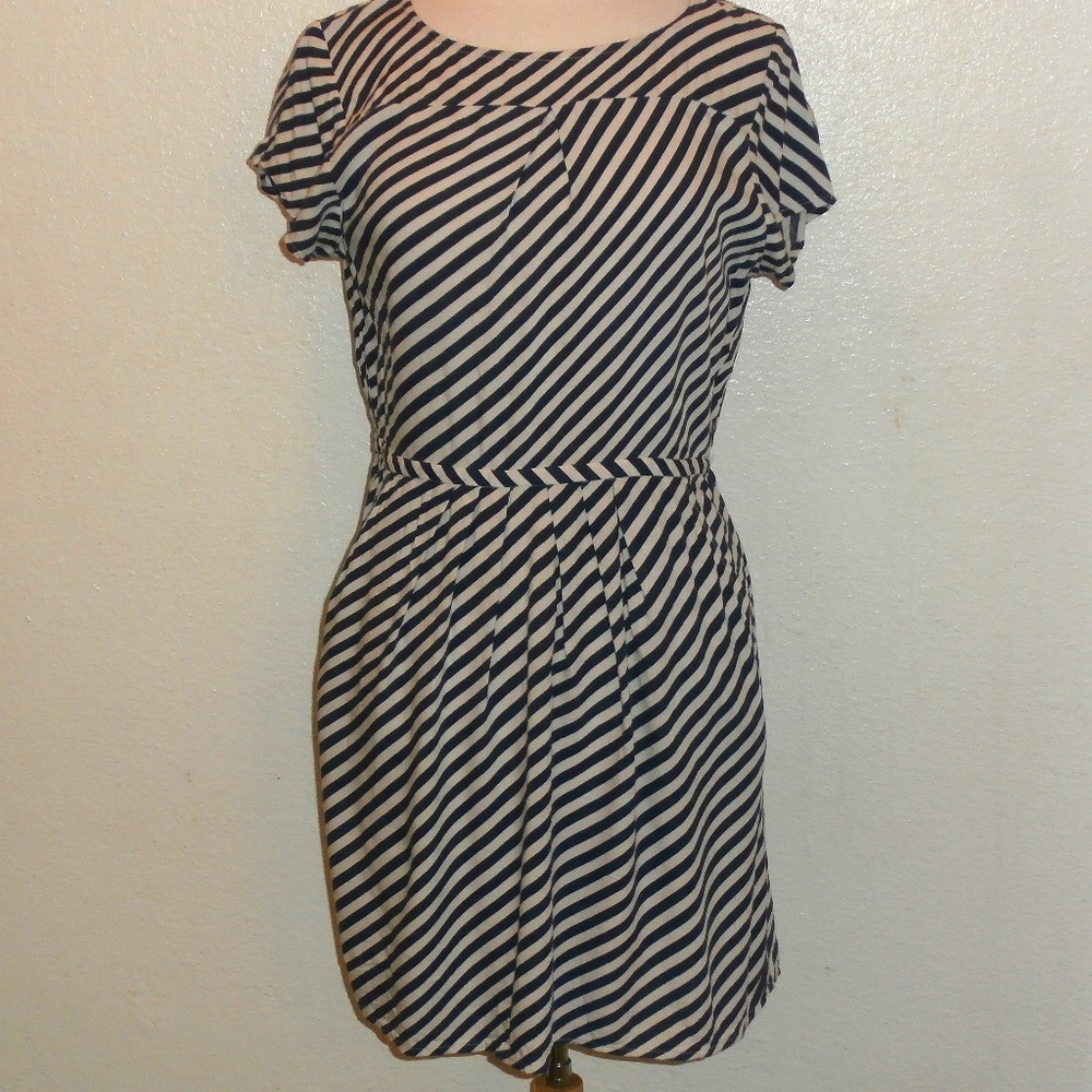 J CREW STRIPED DRESS SIZE 10